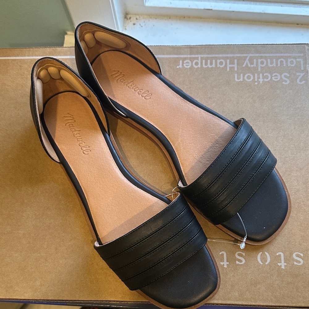 Madewell like new Black Open-Toe Sandals - Picture 2 of 5